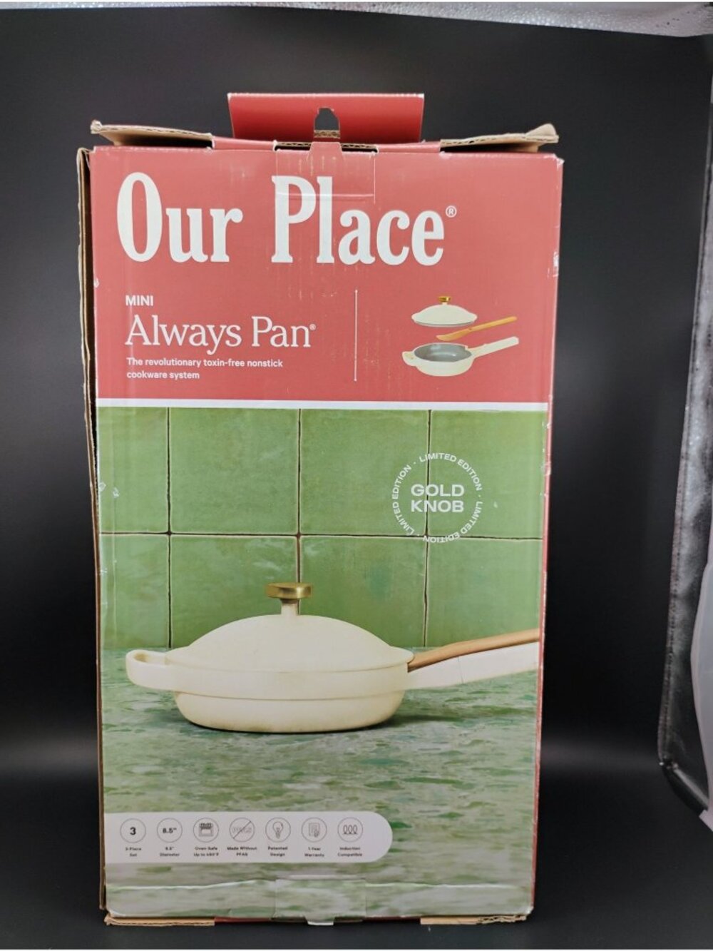 Our Place Mini Always Pan Limited Edition Gold Knob 3-Piece Set